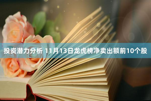 投资潜力分析 11月13日龙虎榜净卖出额前10个股