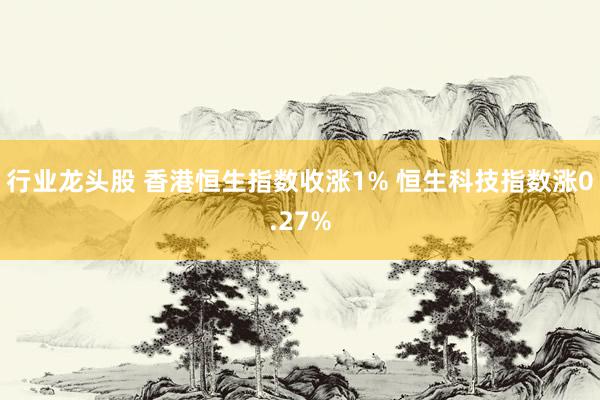 行业龙头股 香港恒生指数收涨1% 恒生科技指数涨0.27%