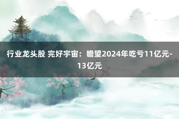 行业龙头股 完好宇宙：瞻望2024年吃亏11亿元-13亿元