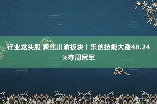 行业龙头股 聚焦川渝板块丨乐创技能大涨48.24%夺周冠军